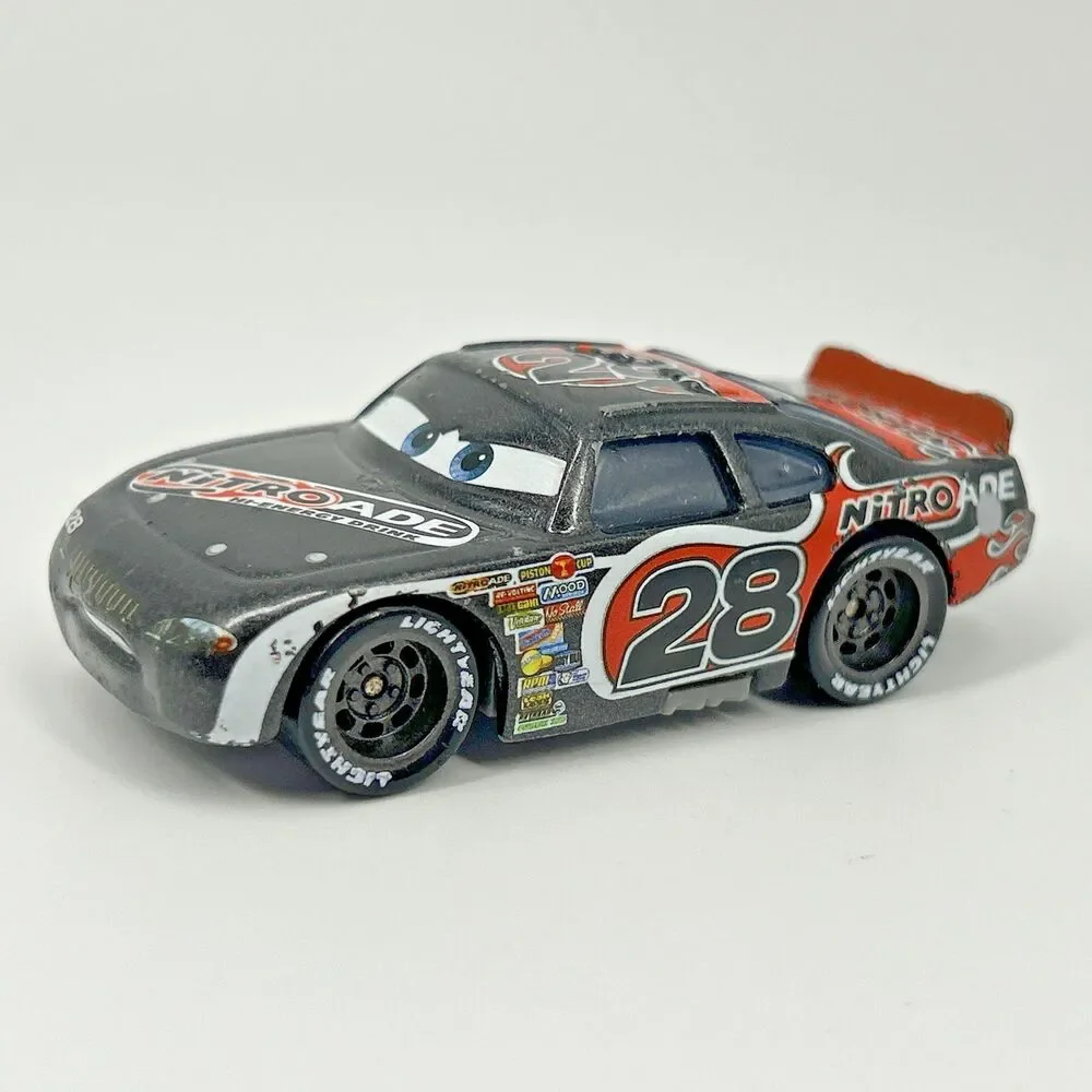 DISNEY PIXAR #28 NITROADE BLACK & ORANGE 1:55 DIECAST 2 7/8